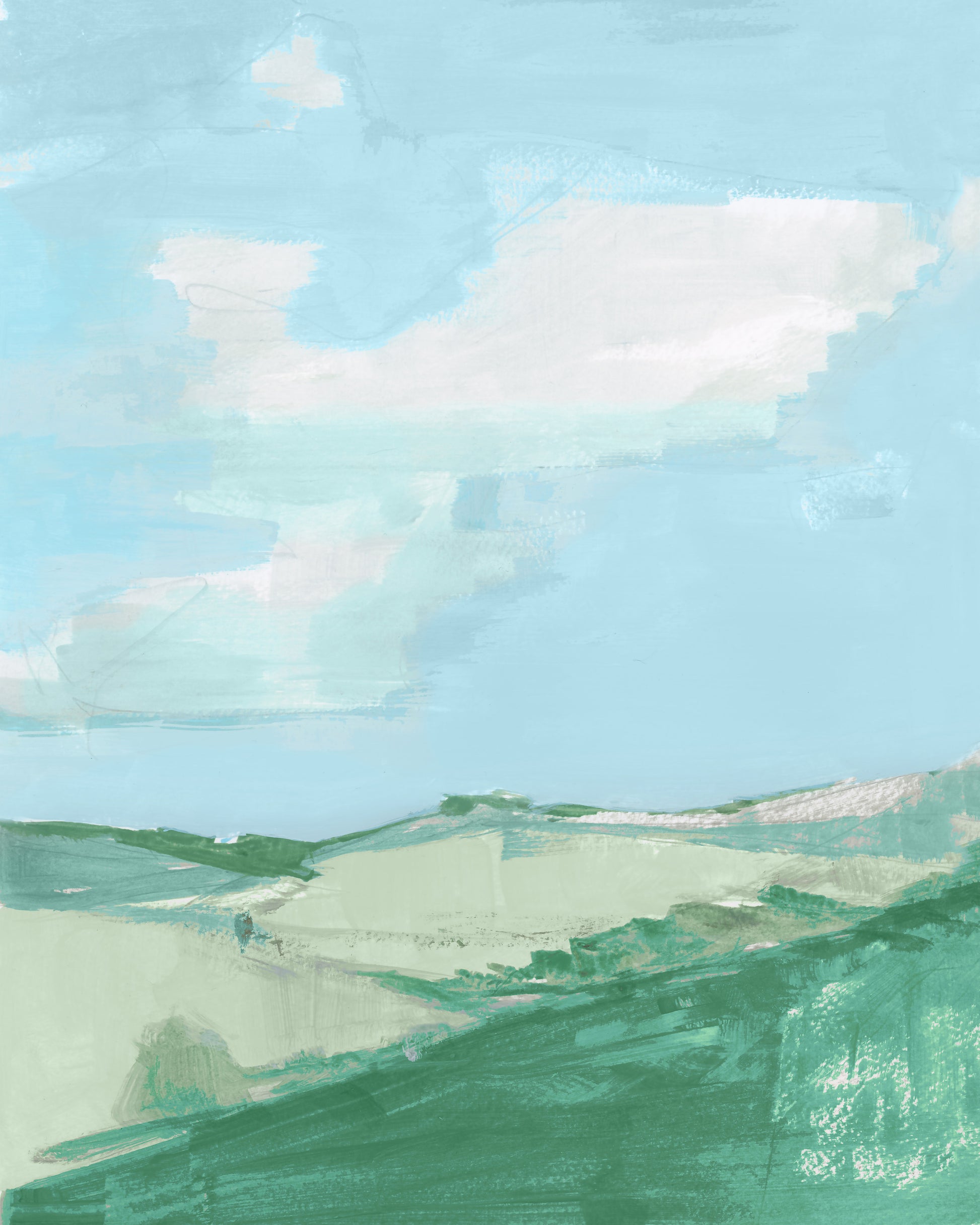 Soft Blue Landscape