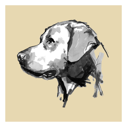 Minimal Dog Portrait