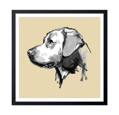 Minimal Dog Portrait