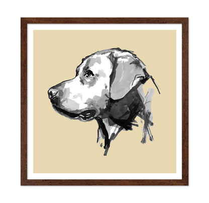 Minimal Dog Portrait