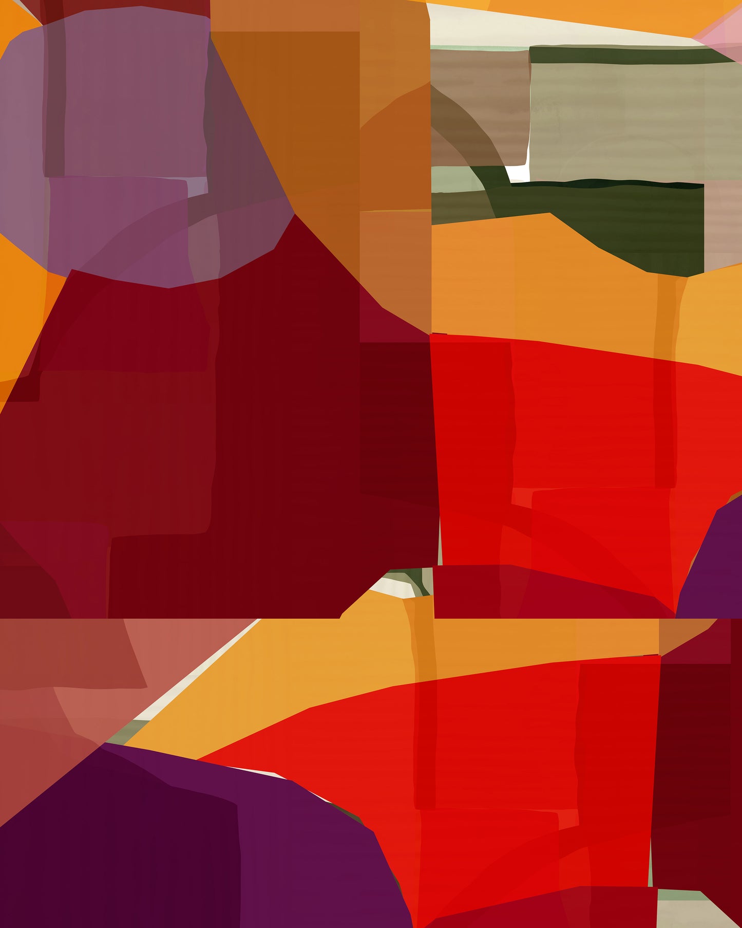 Bold Abstract Layers No2