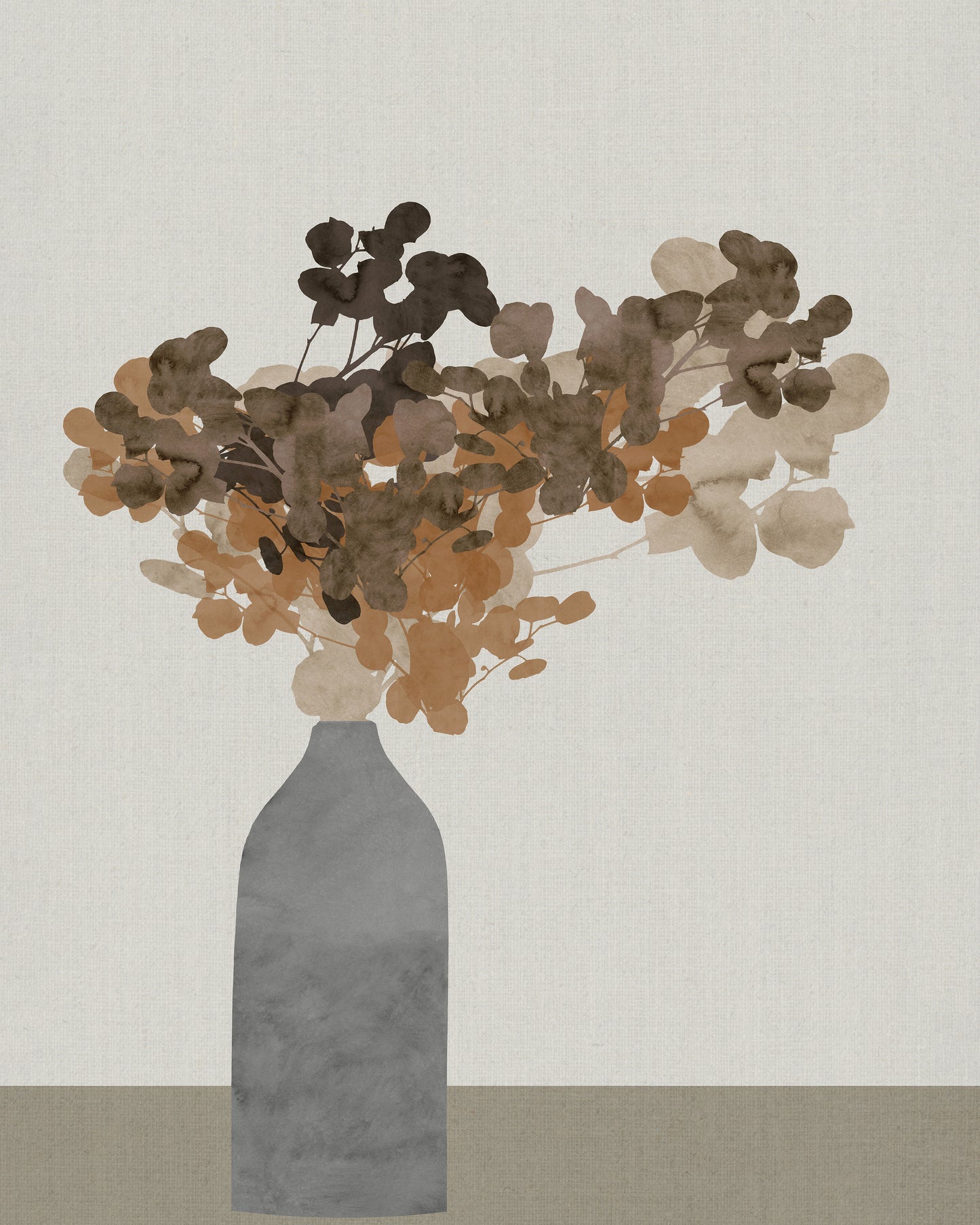 Neutral Floral Vase
