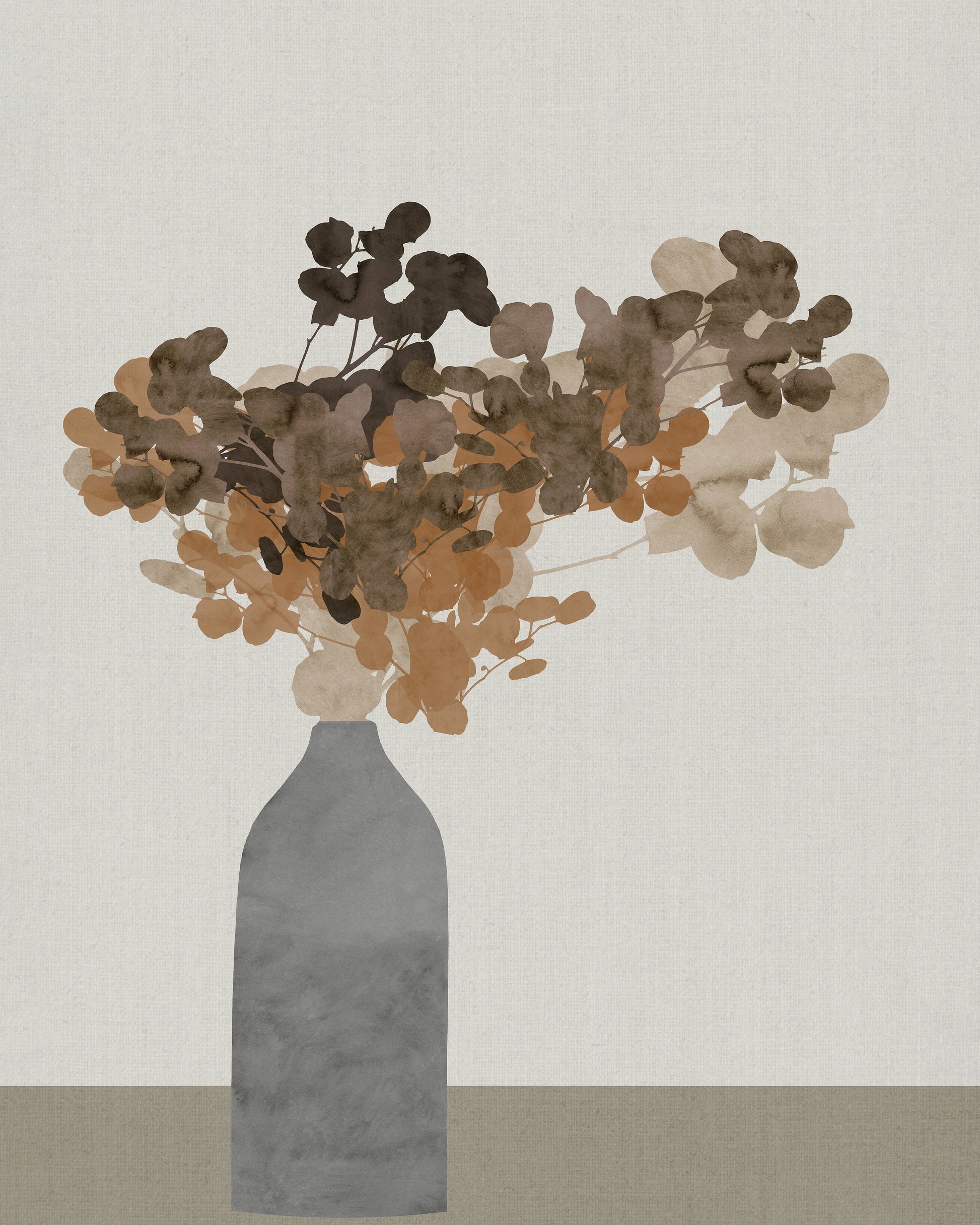 Neutral Floral Vase