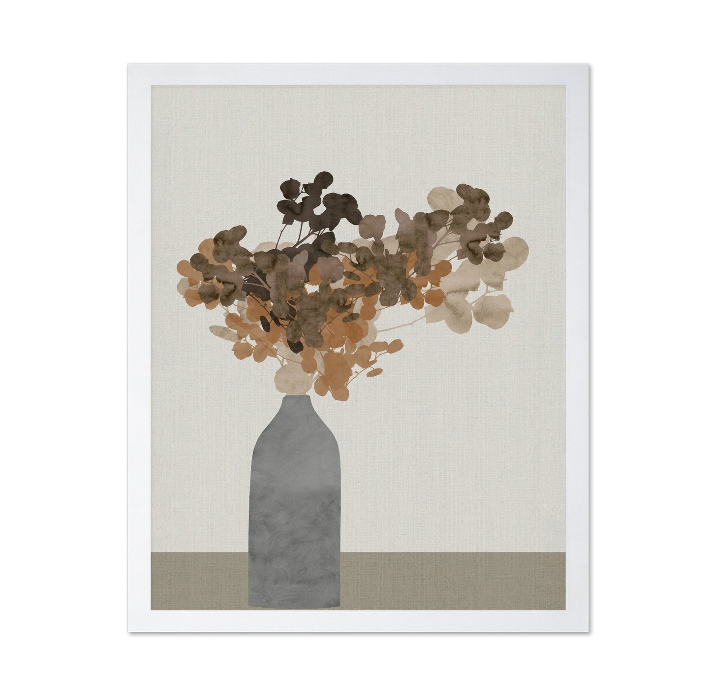 Neutral Floral Vase