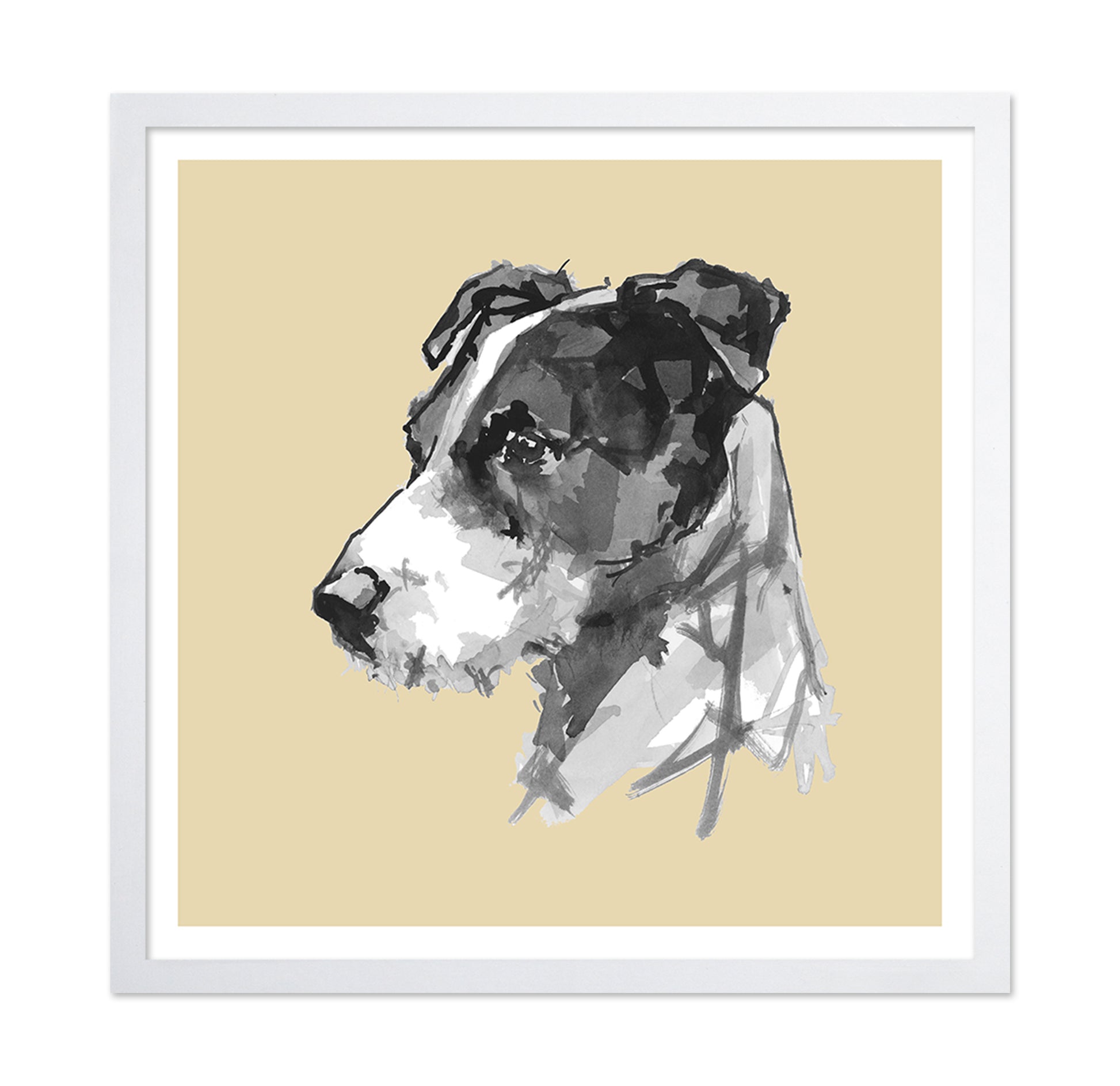 Watercolor Dog Portrait