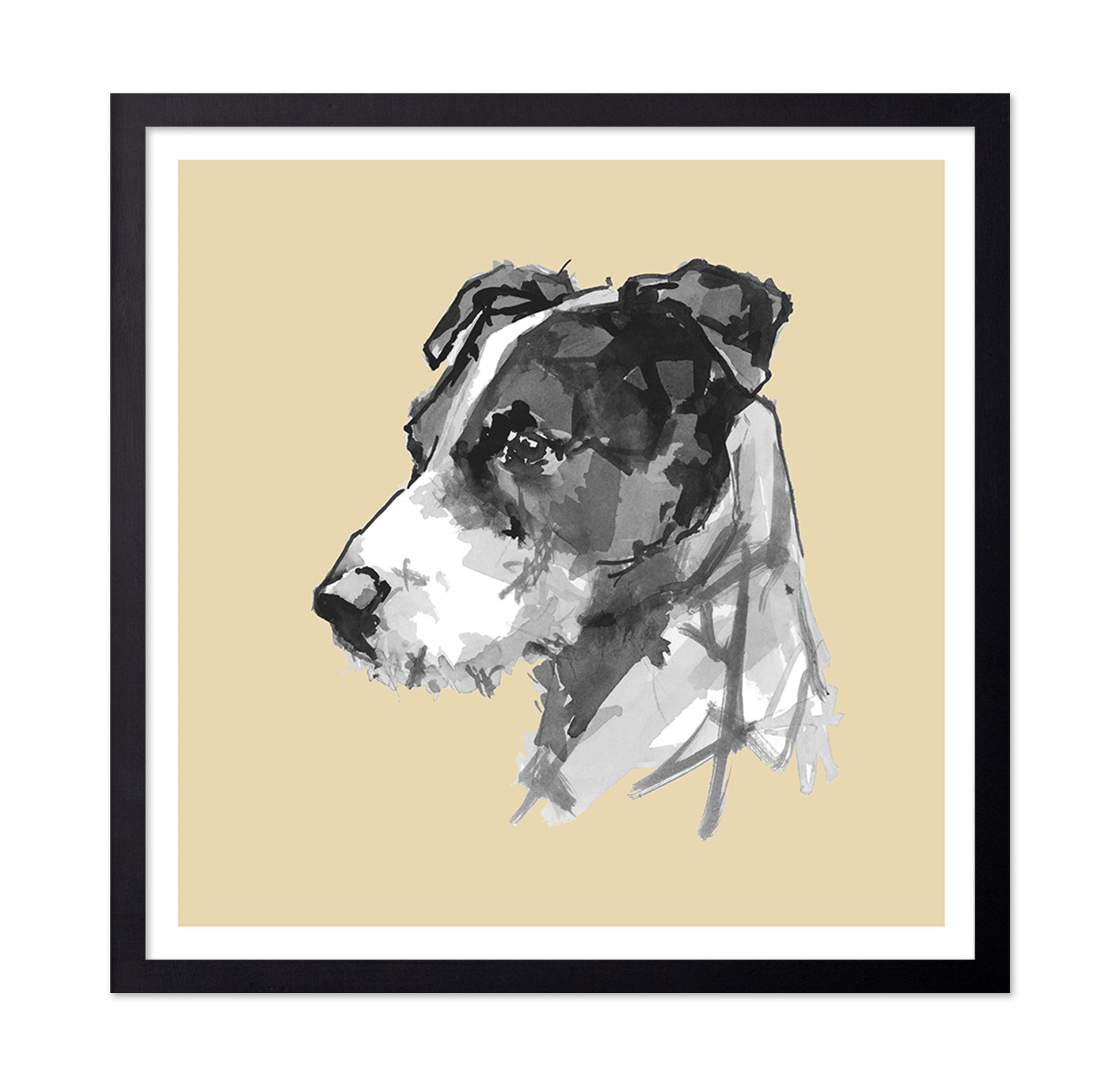Watercolor Dog Portrait