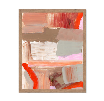 Warm Abstract Brushwork