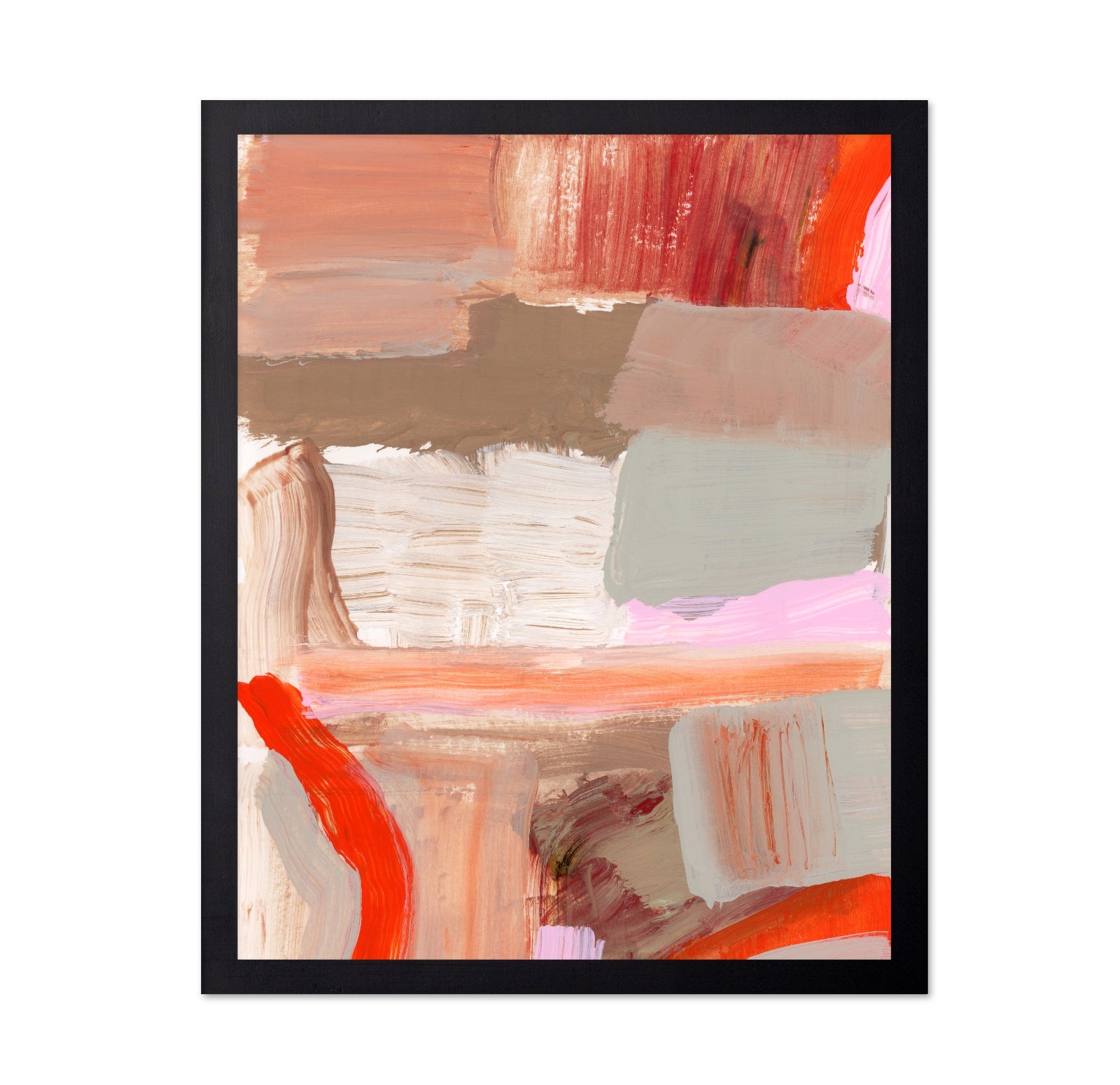 Warm Abstract Brushwork