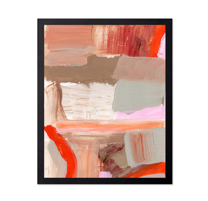Warm Abstract Brushwork