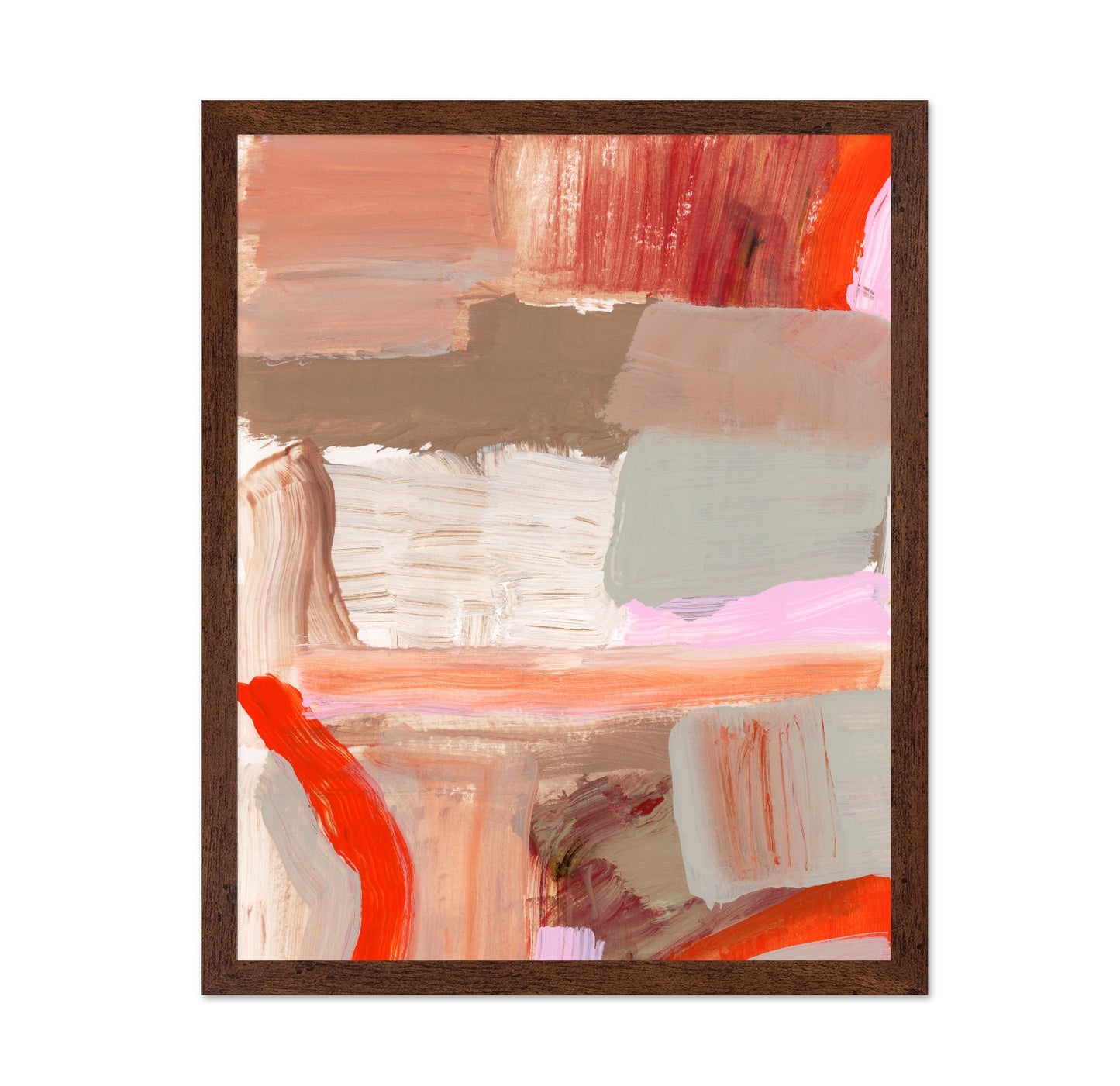 Warm Abstract Brushwork