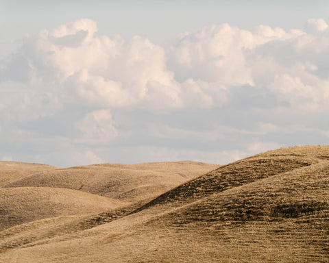 Rolling Hills Under Clouds