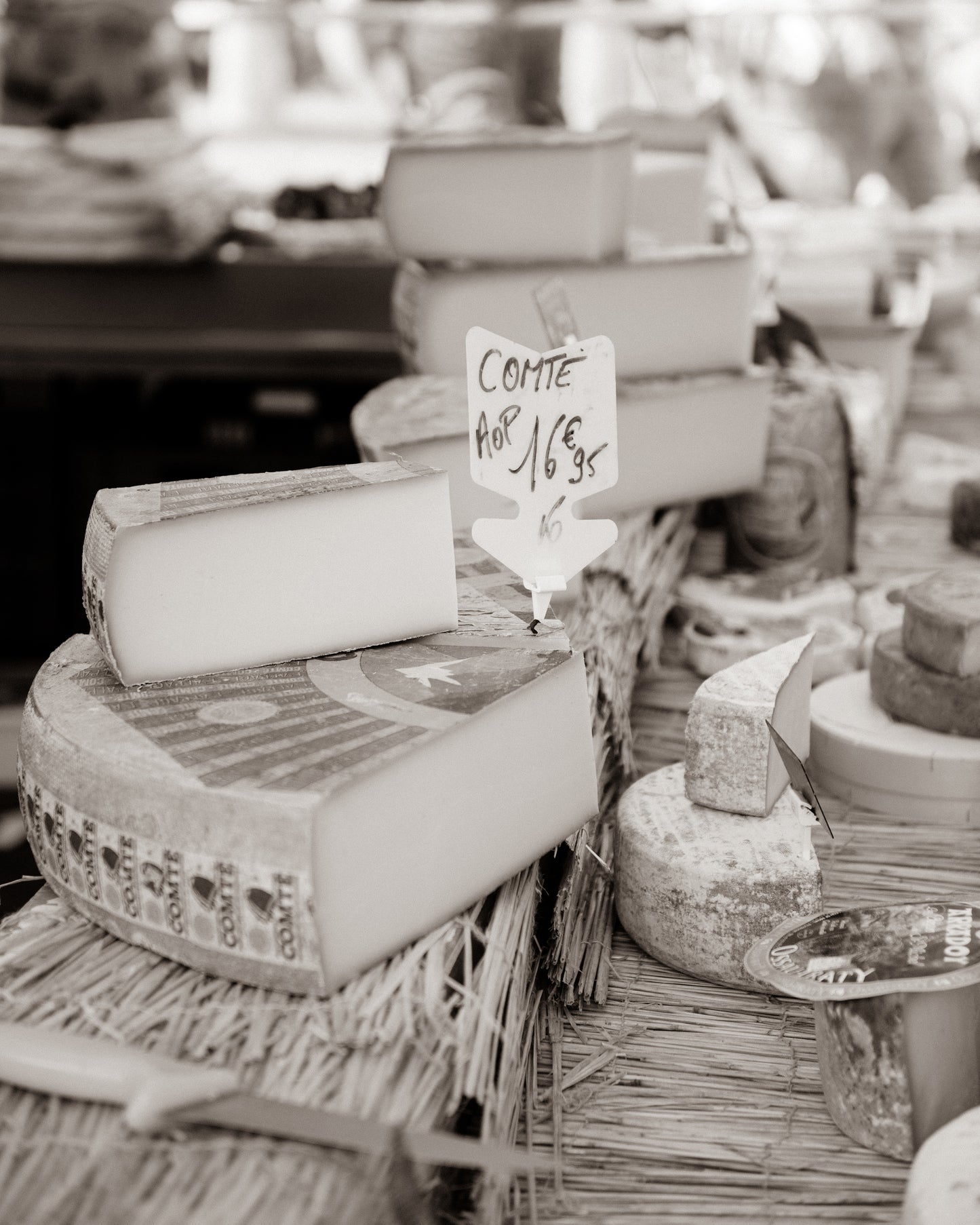 French Cheese Market Scene