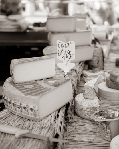 French Cheese Market Scene