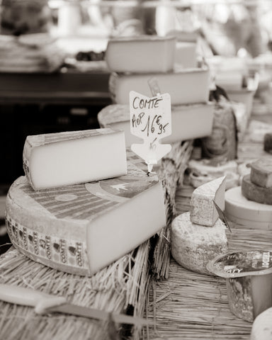 French Cheese Market Scene