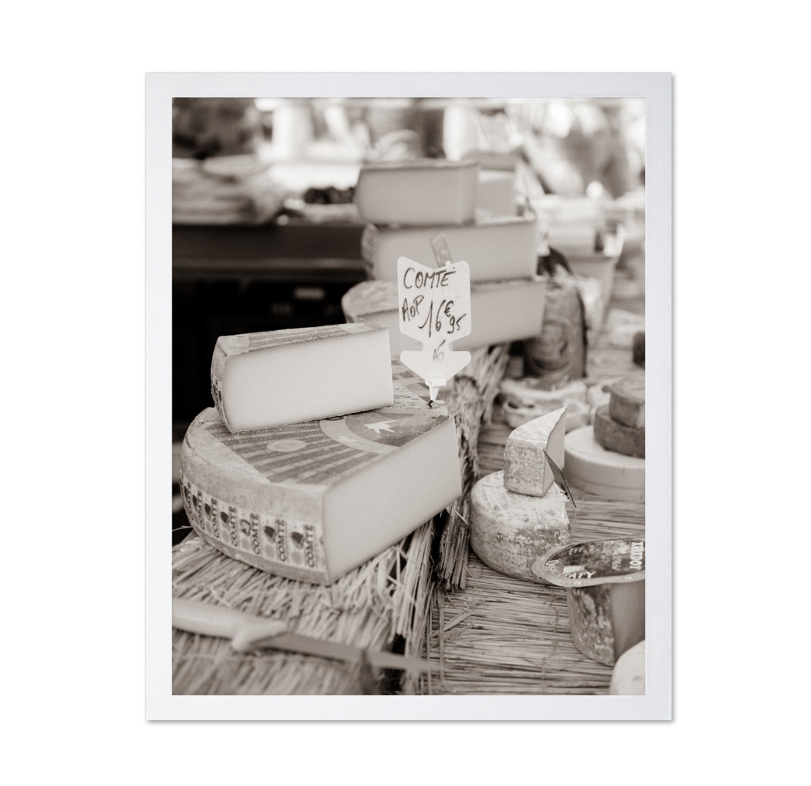 French Cheese Market Scene
