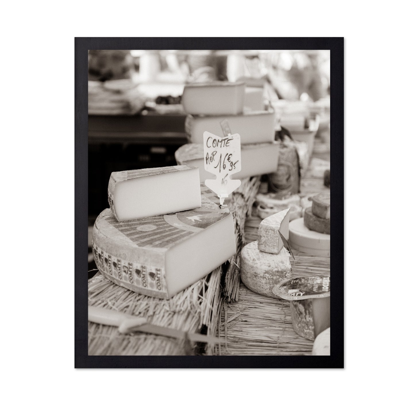French Cheese Market Scene