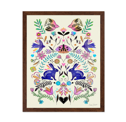 Folk Art Rabbits Garden