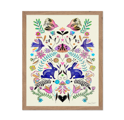 Folk Art Rabbits Garden