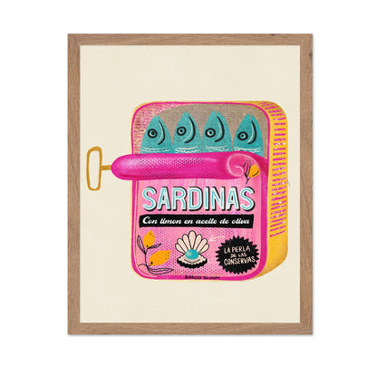Sardine Tin Label Art