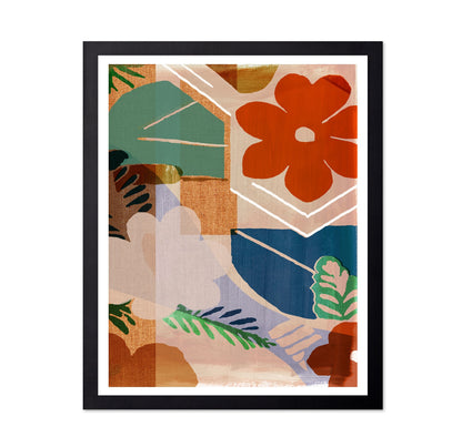 Tropical Abstract Floral Collage