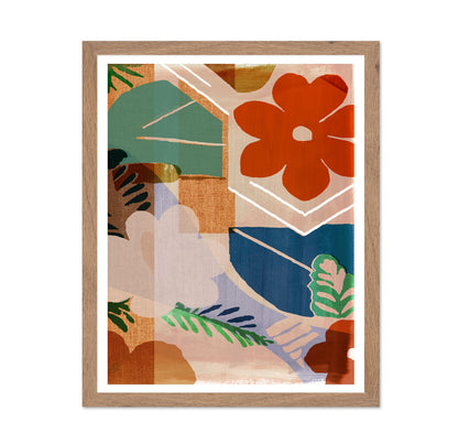 Tropical Abstract Floral Collage