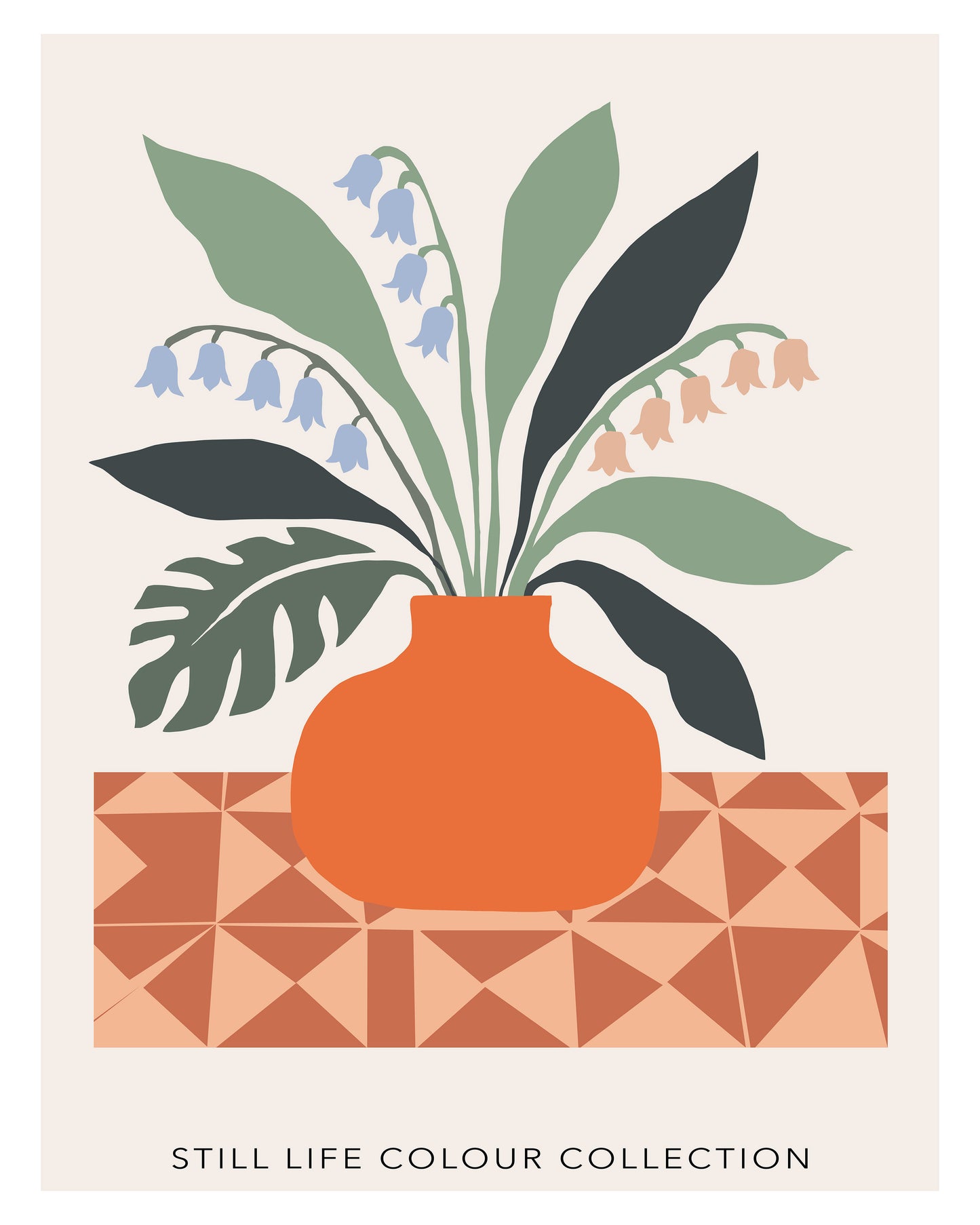 Modern Botanical Still Life Vase