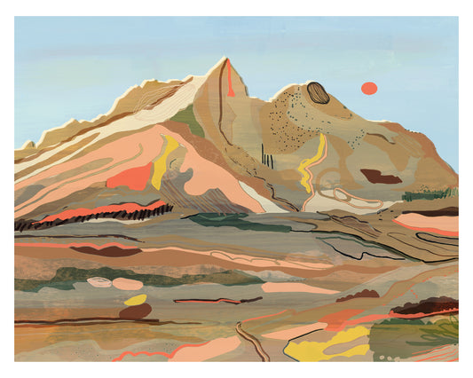 Abstract Mountain Landscape