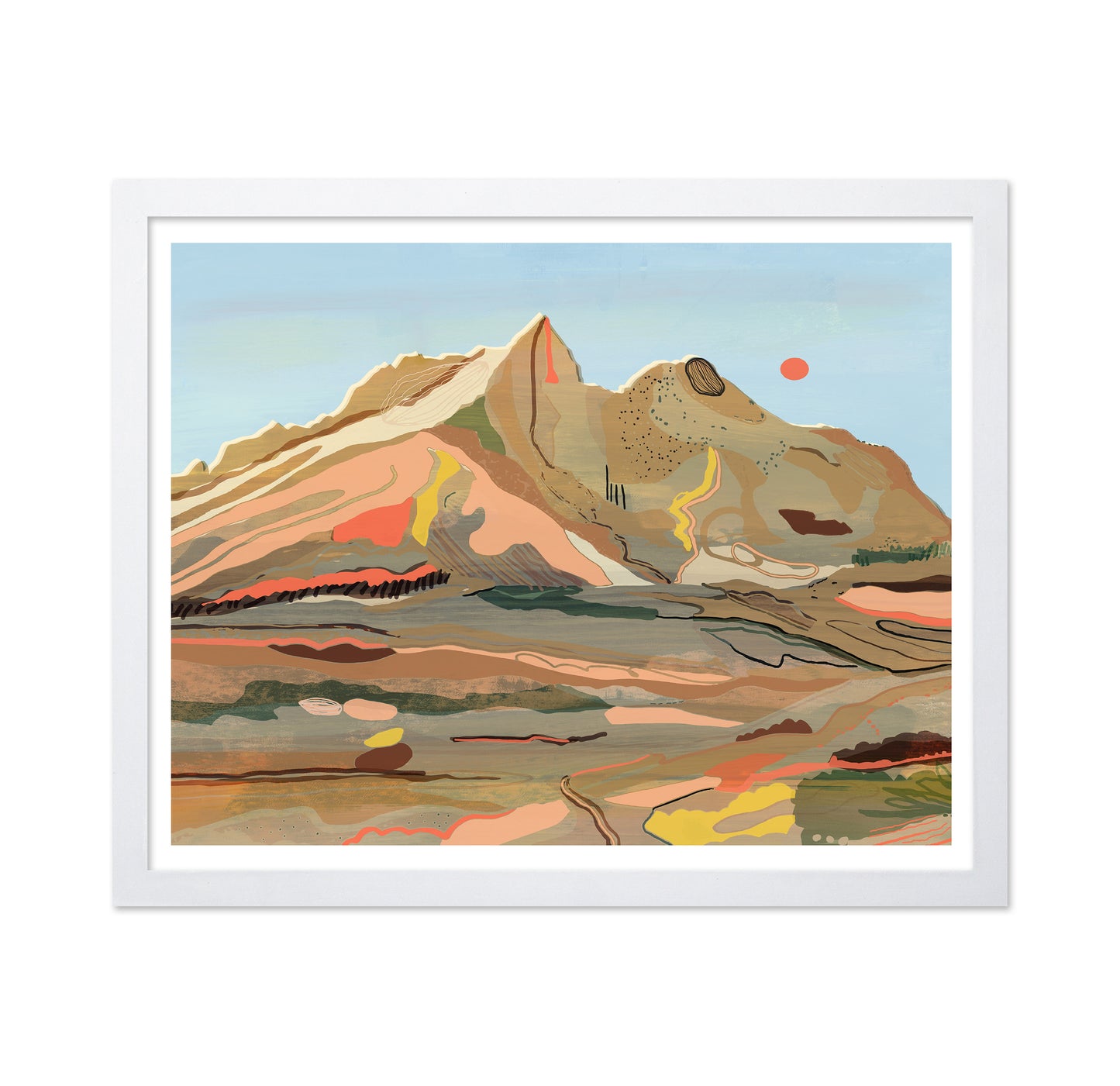 Abstract Mountain Landscape
