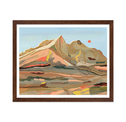 Abstract Mountain Landscape
