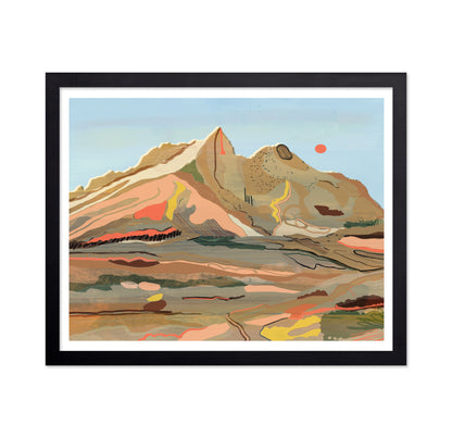 Abstract Mountain Landscape