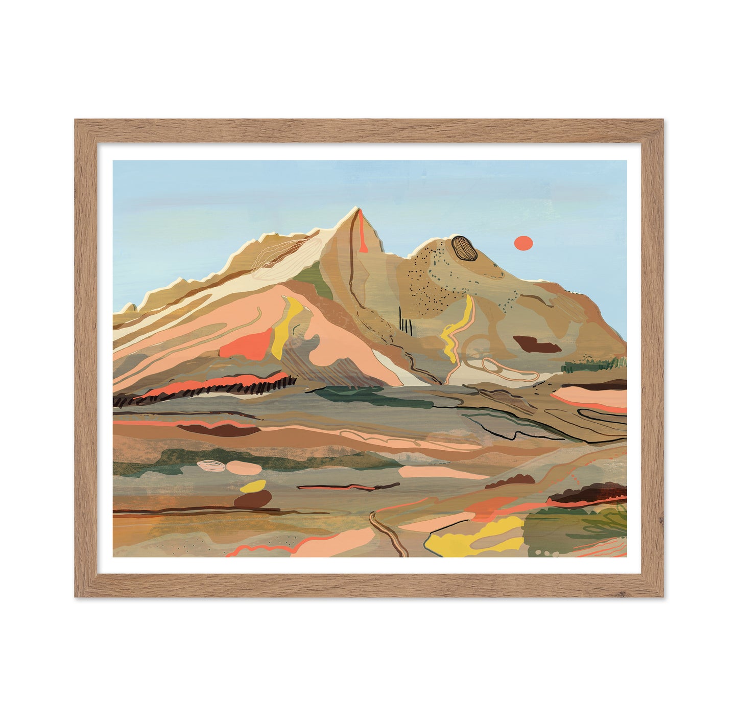 Abstract Mountain Landscape