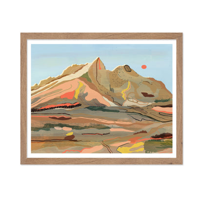 Abstract Mountain Landscape