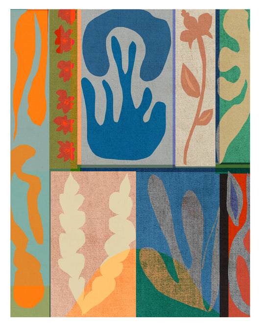 Abstract Botanical Patchwork