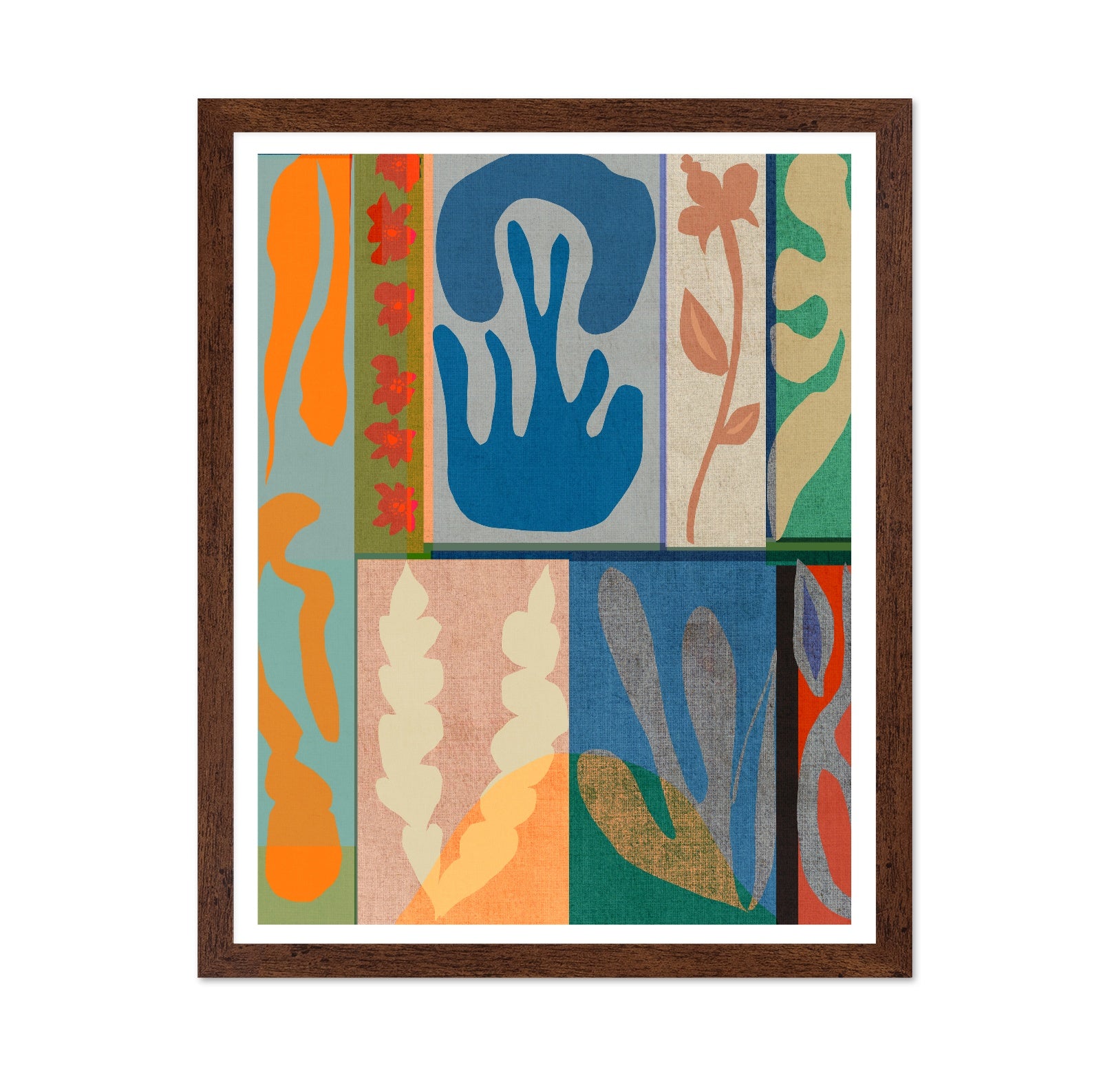 Abstract Botanical Patchwork