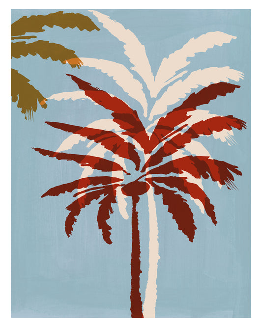 Abstract Palm Tree Silhouette