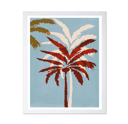 Abstract Palm Tree Silhouette