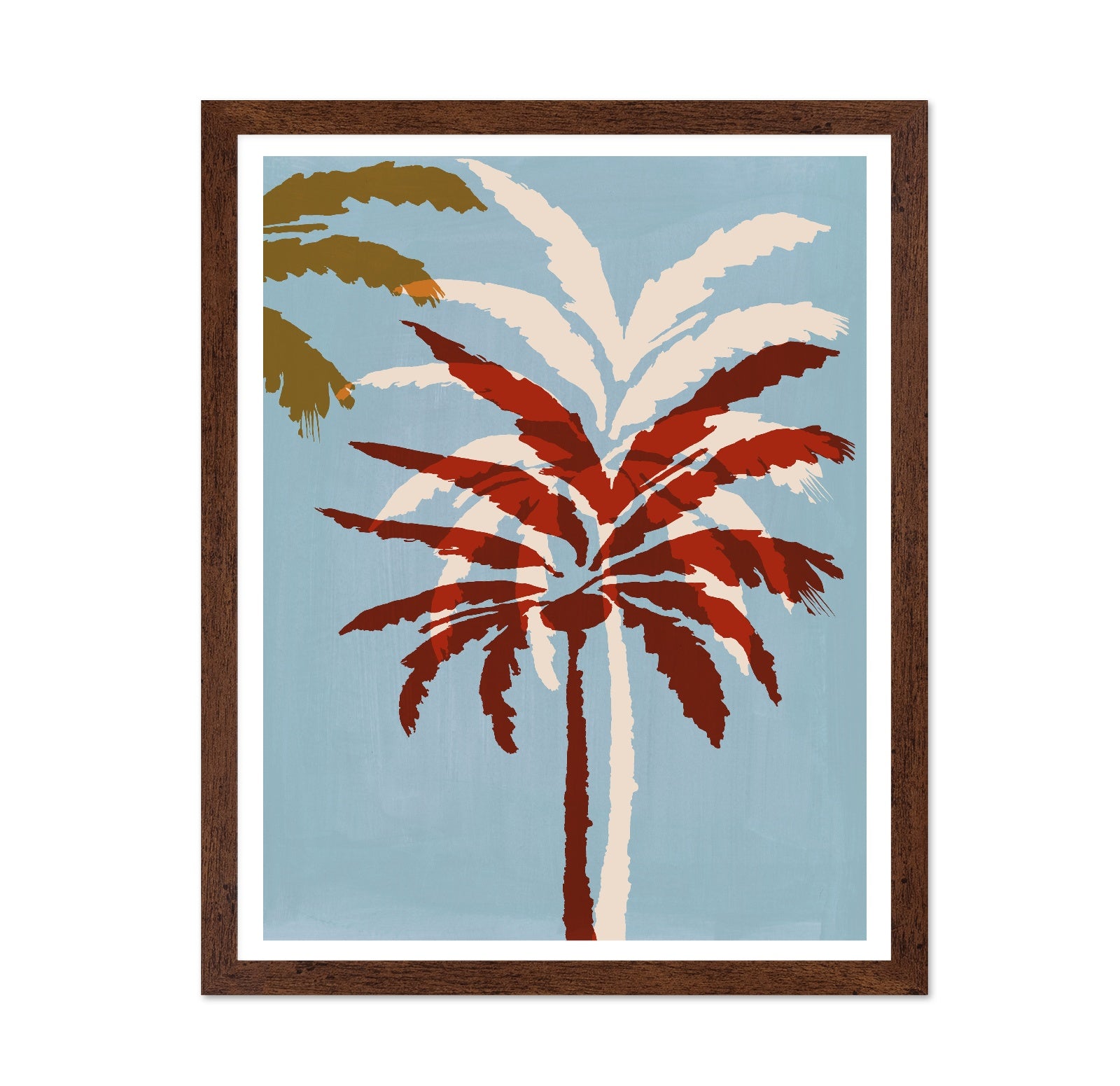 Abstract Palm Tree Silhouette