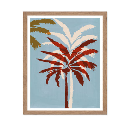 Abstract Palm Tree Silhouette