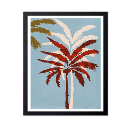 Abstract Palm Tree Silhouette