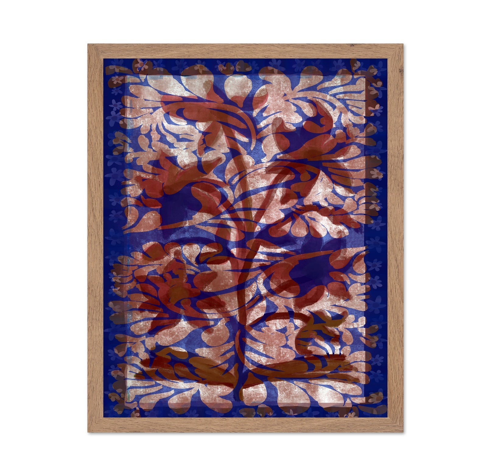 Indigo Vintage Floral Pattern
