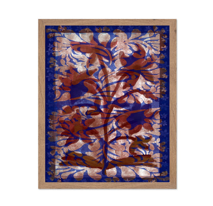 Indigo Vintage Floral Pattern