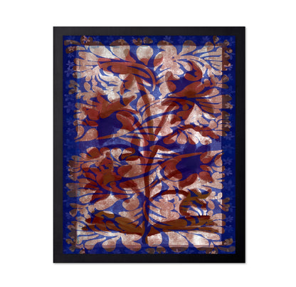 Indigo Vintage Floral Pattern