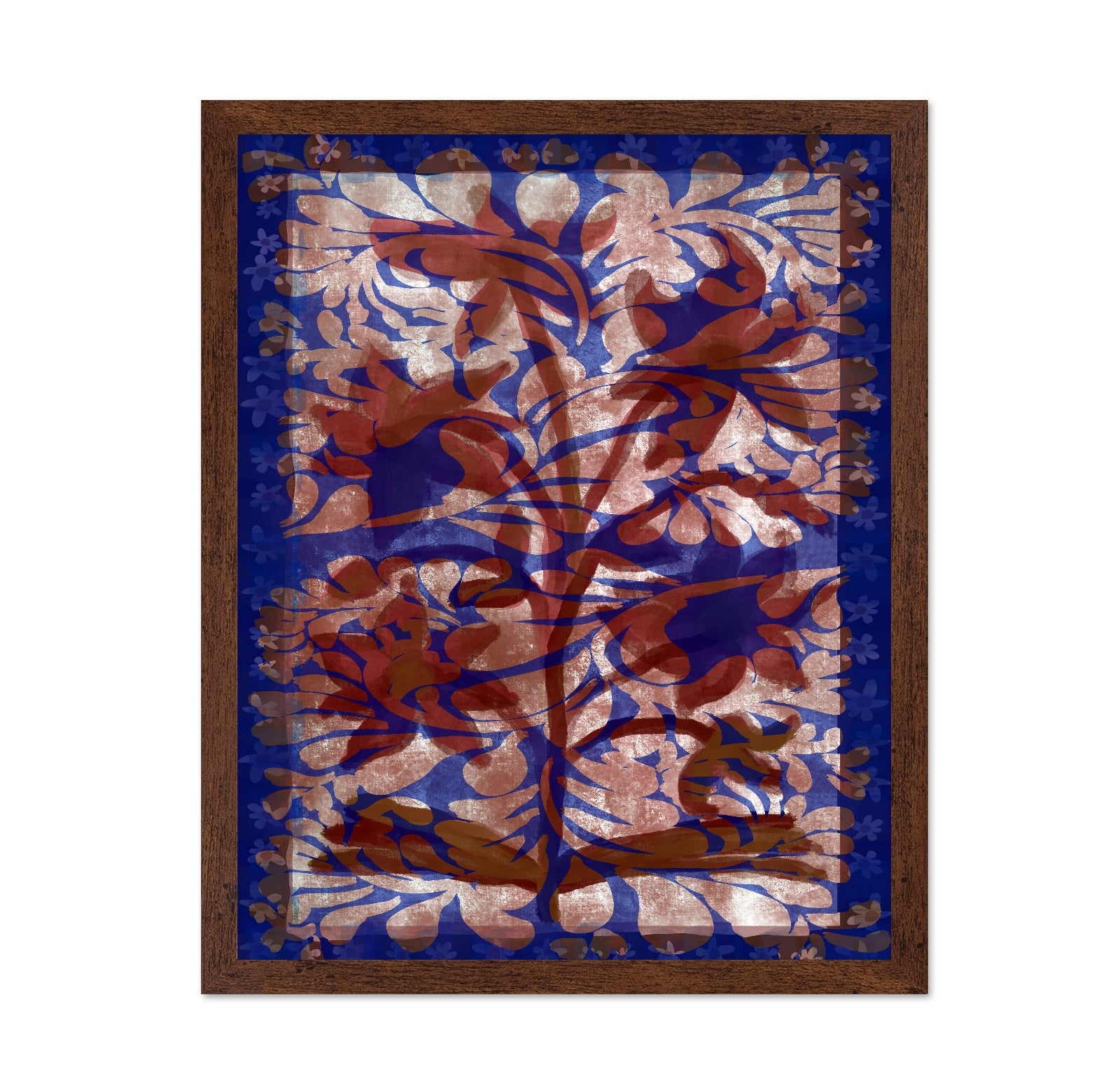 Indigo Vintage Floral Pattern