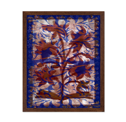 Indigo Vintage Floral Pattern