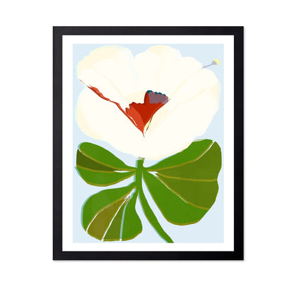 White Blossom Botanical Study