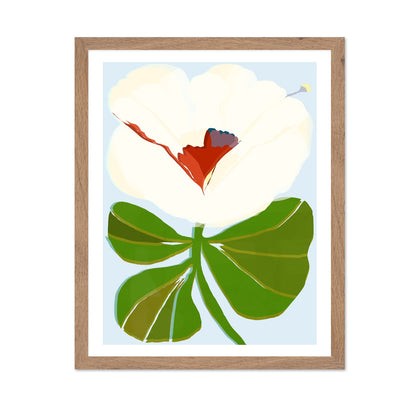 White Blossom Botanical Study