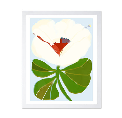 White Blossom Botanical Study