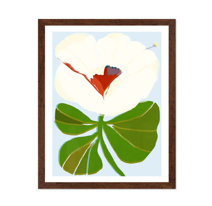 White Blossom Botanical Study