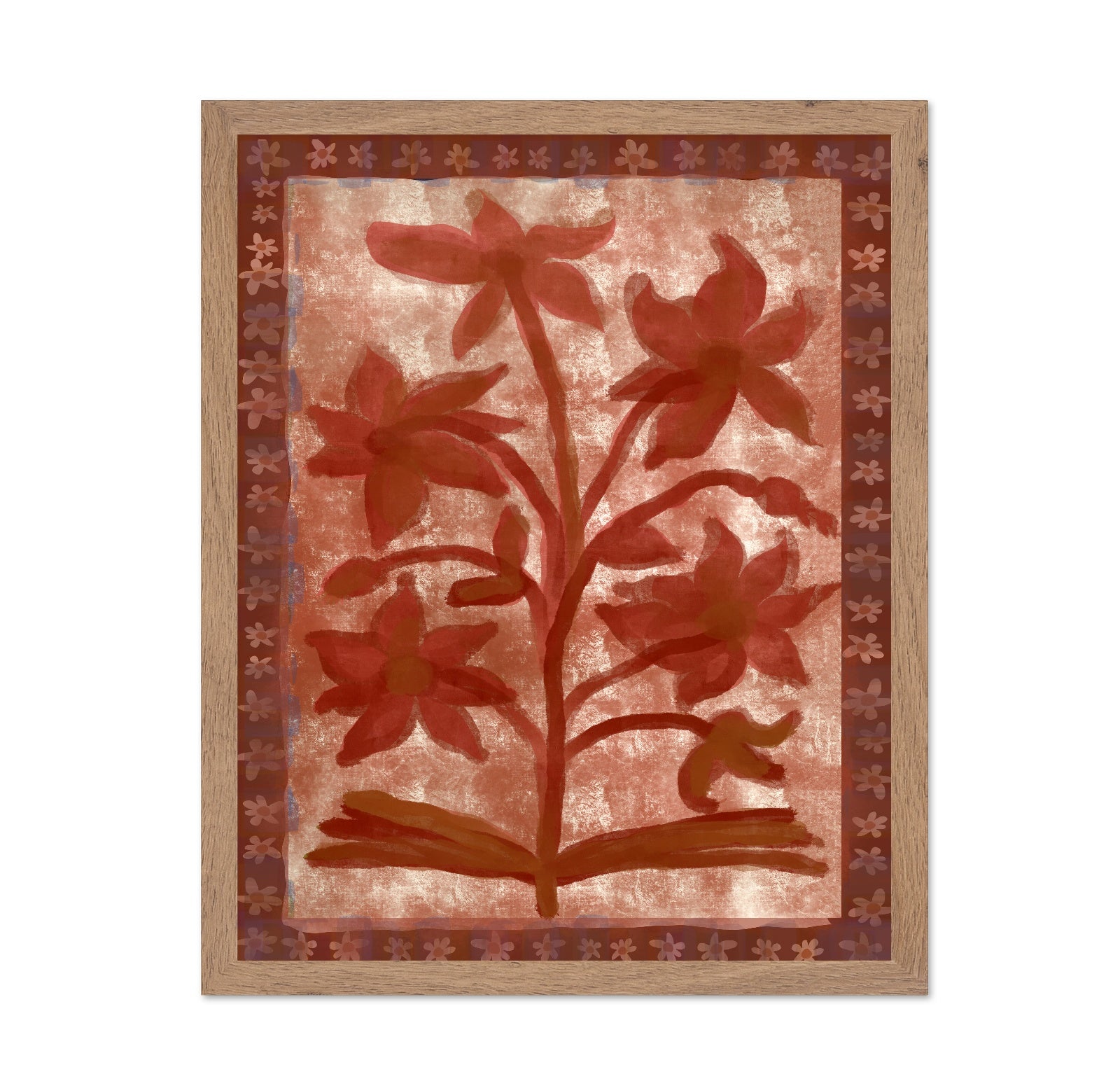 Rustic Red Floral Garden