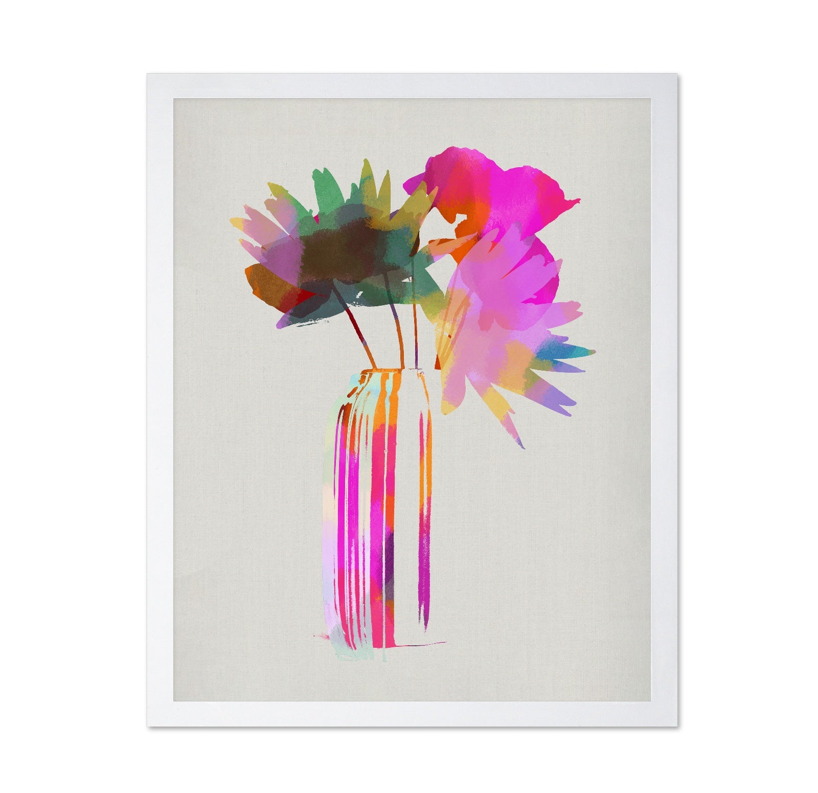 Color Splash Floral Vase